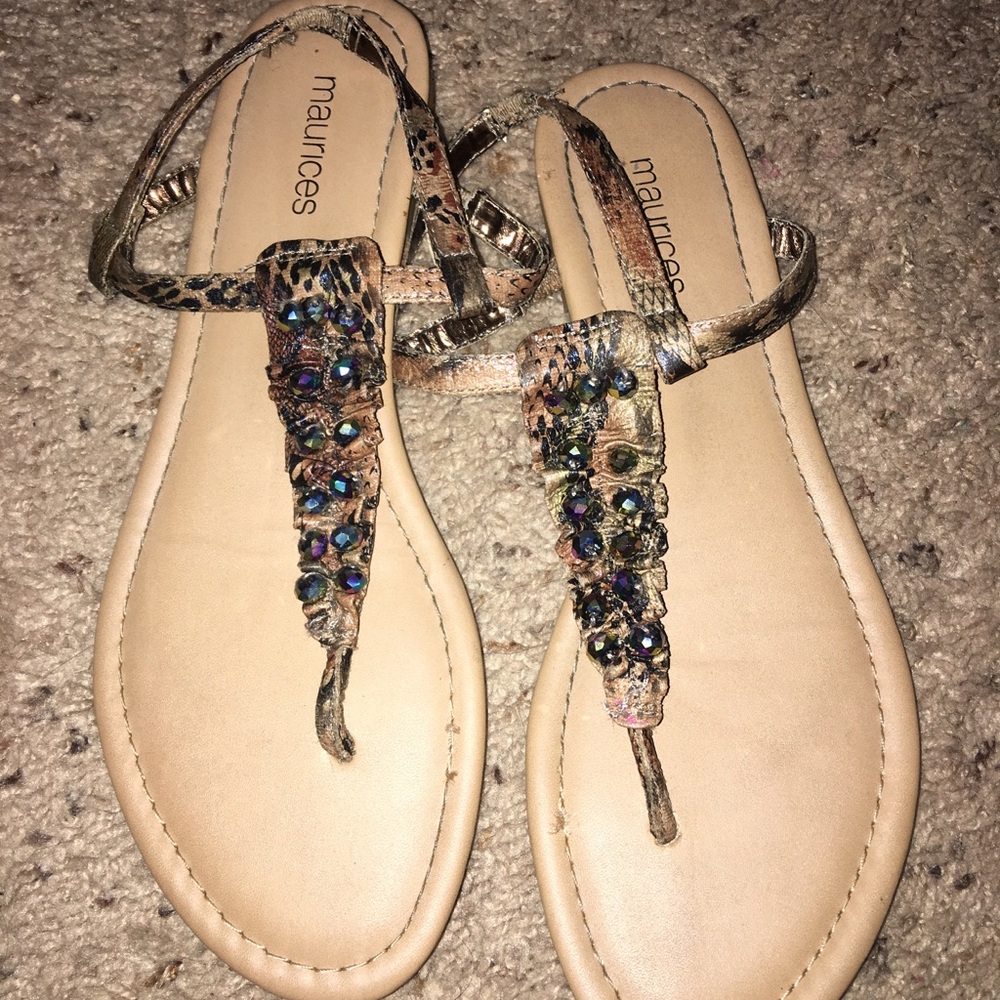 Tan Maurice’s sandals